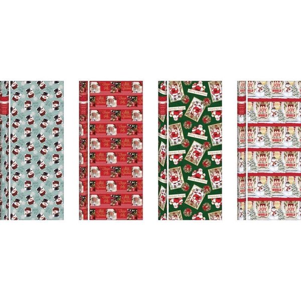 Paper Images Paper Image Multi-Color Santa & Snowman Gift Wrap CW3530A6
